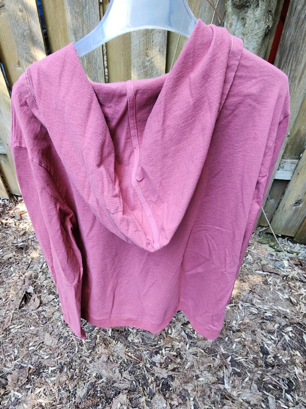 NWOT Cotton Bleu XL Women's Burgandy pullover Hoodie 100% cotton - Picture 12 of 16